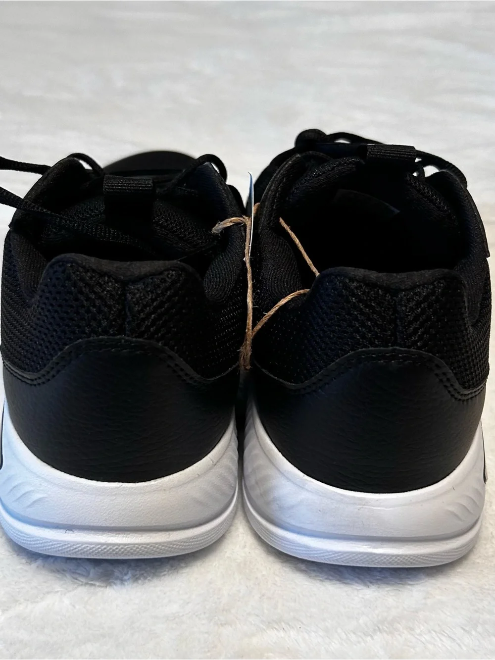 adidas Black and White Men's Cloudfoam Flex Sneakers